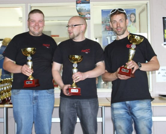 Racing luokan palkintojenjako.