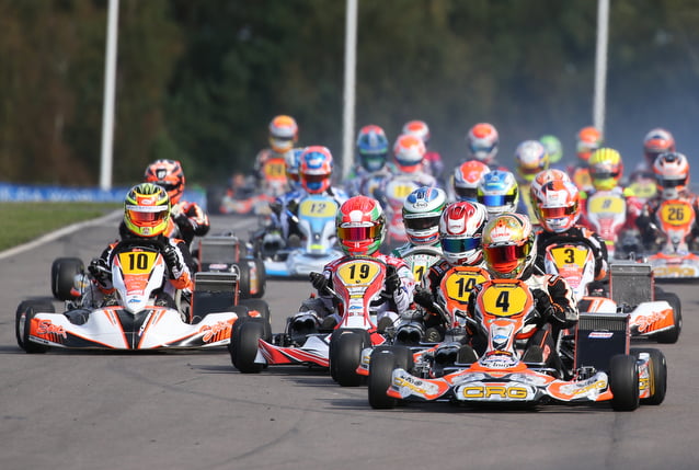 KZ2-luokan MM-sarjassa on erittäin kova taso, kun kaikki kuljettajat kilpailevat ammatikseen. Kuva: Kartcrg.com