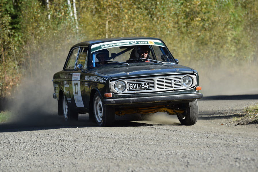 Janne Kanerva ajoi voittoon Historic Rally Trophyn edellisessä osakilpailussa Seinäjoella. Kuva: Joni Vainio