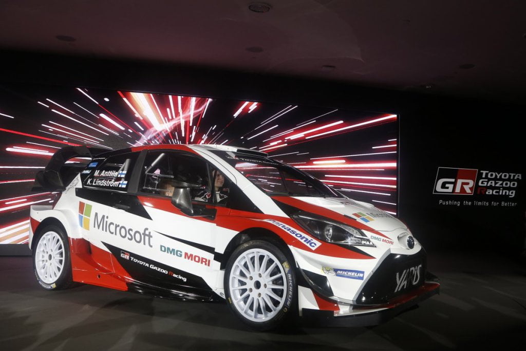 Toytotan kauden 2017 WRC-ralliauto. Kuva: Toyota Gazoo Racing